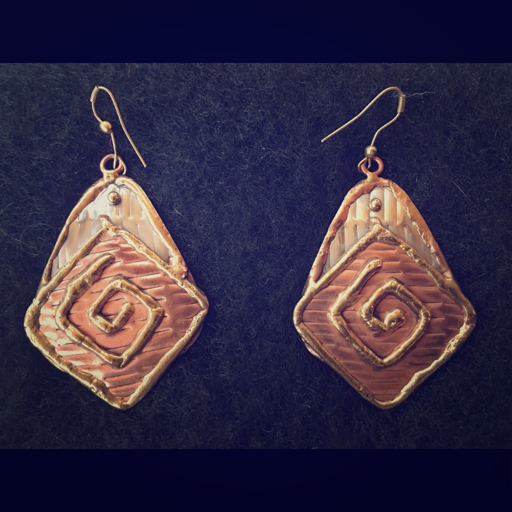 Multi metal earrings